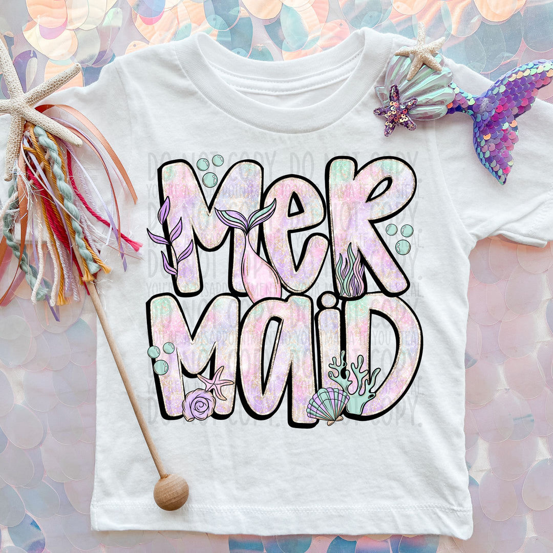 Mermaid DTF Print