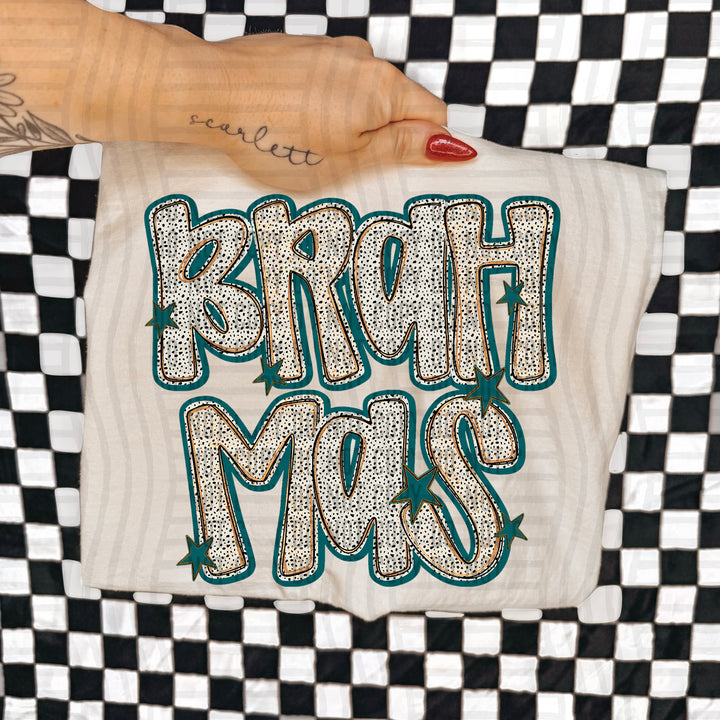 Teal Dotty DTF Print