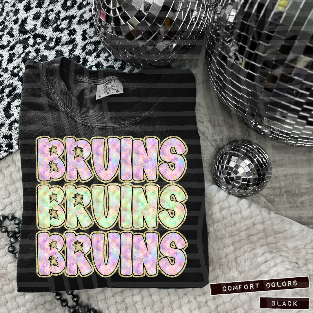 Iridescent Leopard DTF Print