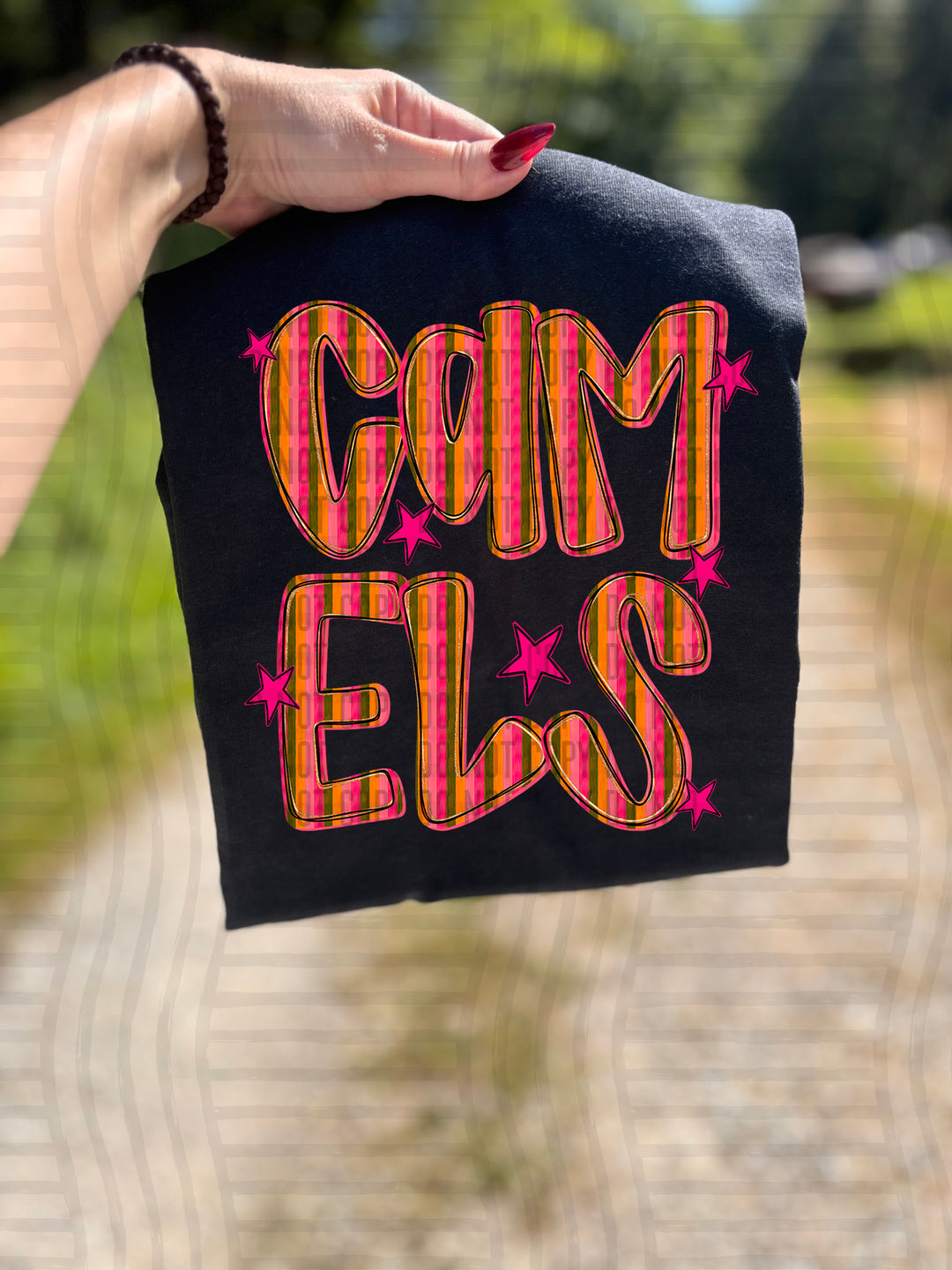 Holly Jolly Cheer Striped DTF Print