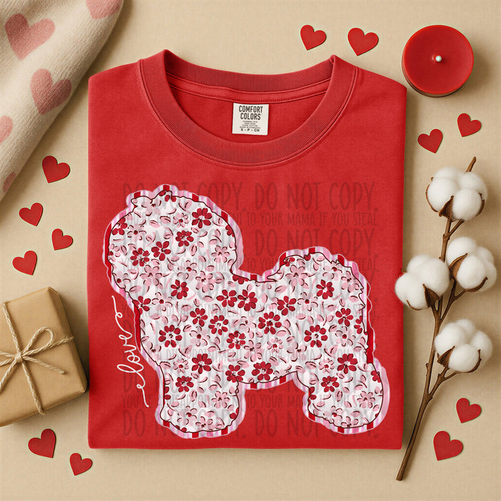 Valentine Dogs DTF Print