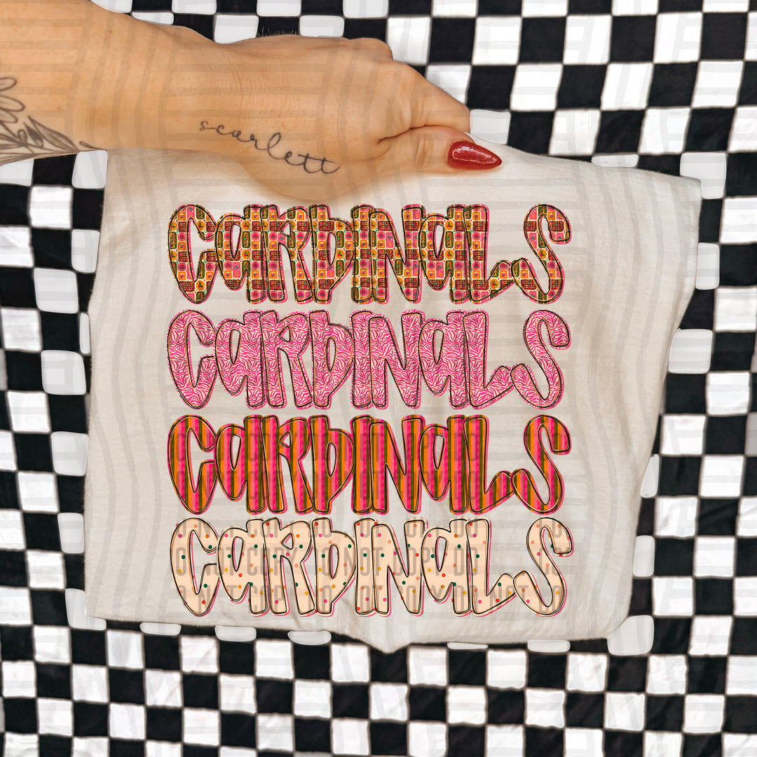 Holly Jolly Cheer Stacked DTF Print