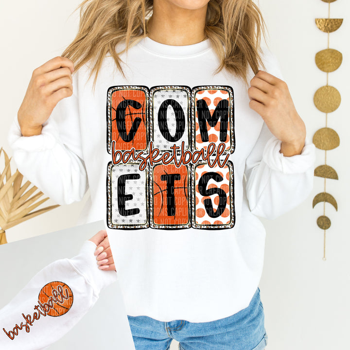 Basketball Boxed SLEEVE DTF Print