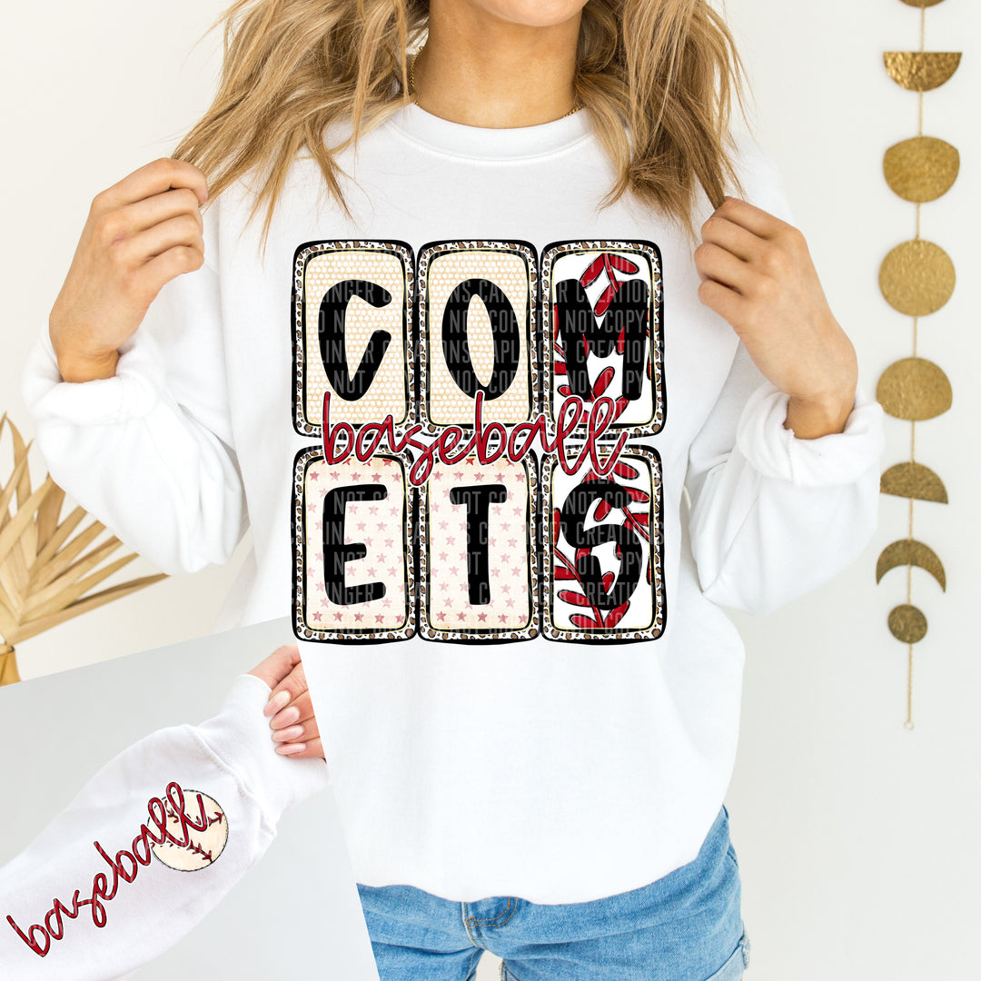 Baseball Boxed FRONT DTF Print