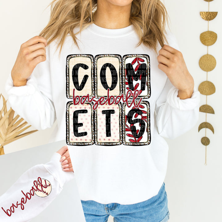 Baseball Boxed FRONT DTF Print