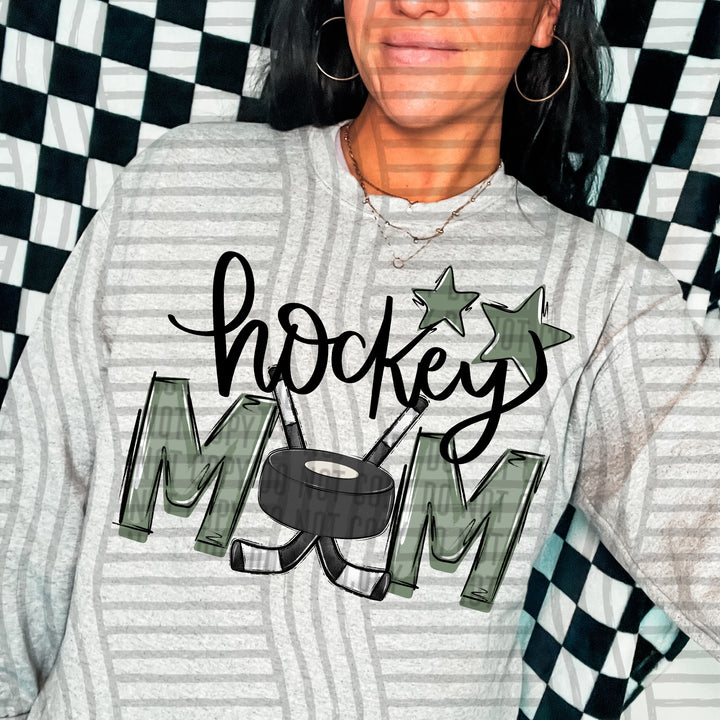Sports Mom Hockey DTF Print