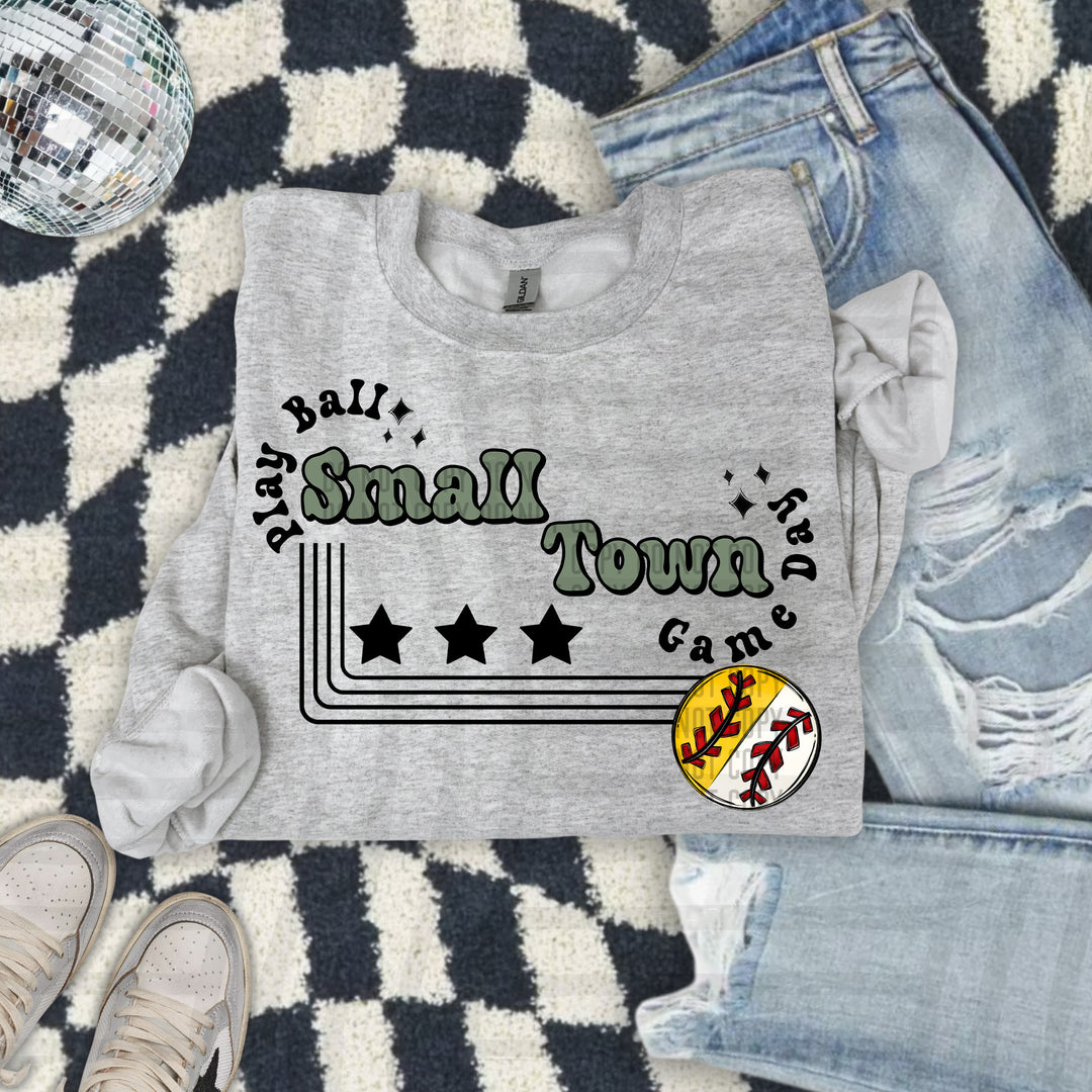 Small Town Softball/Baseball DTF Print