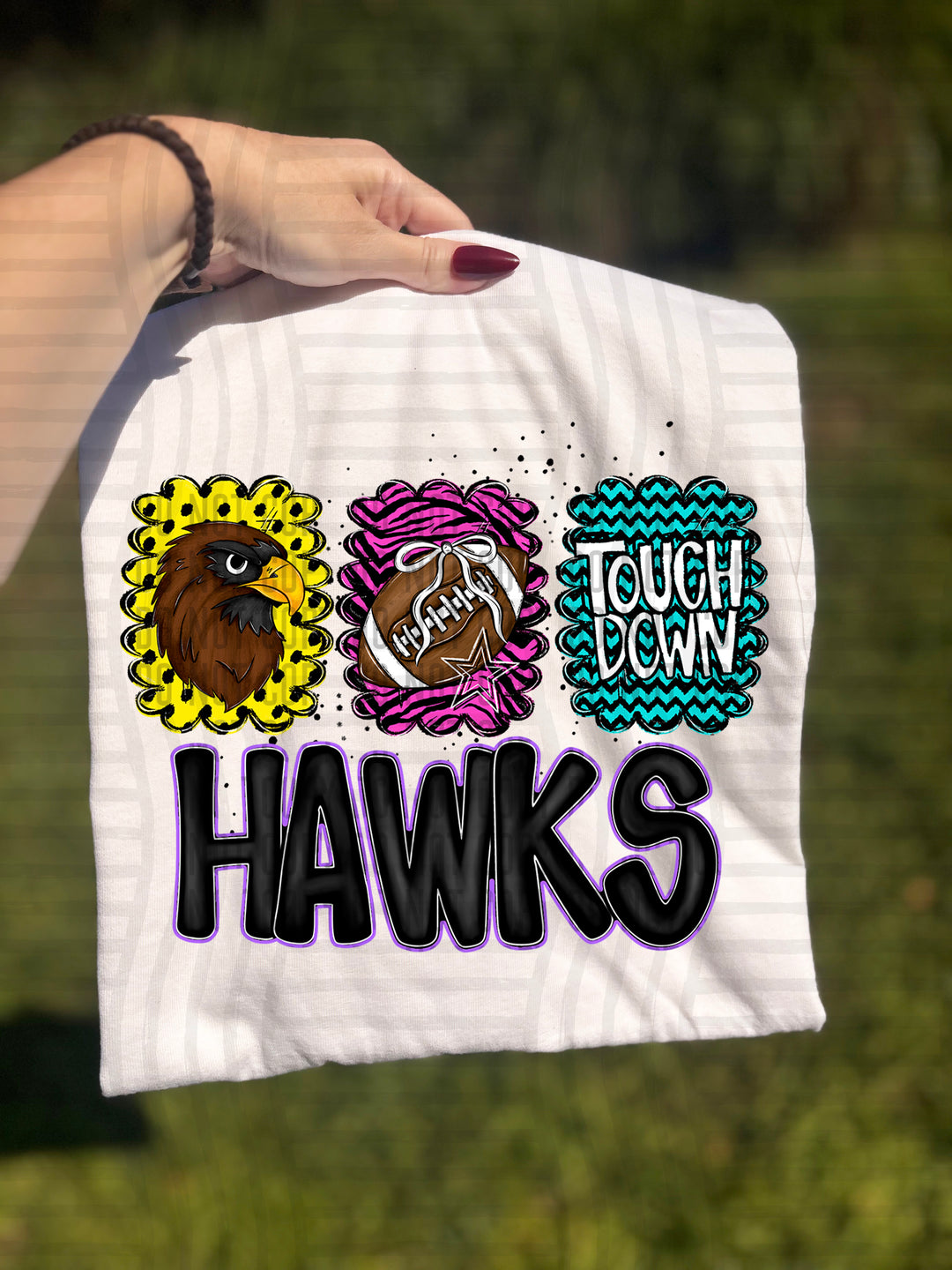 Preppy Bright Trio Mascot Heads DTF Print