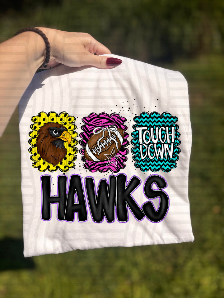 Preppy Bright Trio Mascot Heads DTF Print