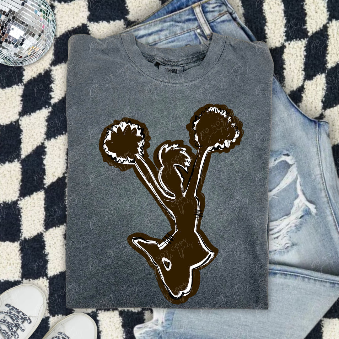 Cheerleader Spirit Stack DTF Print