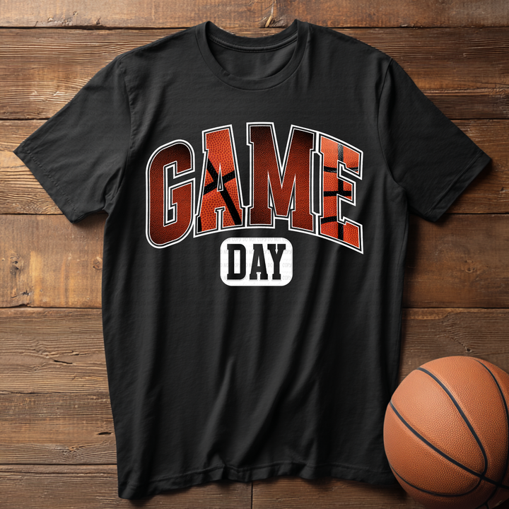 Game Day Basketball WHITE DTF Print