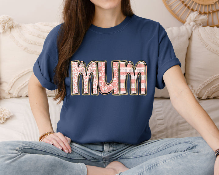 Apricot Mom Names DTF Print