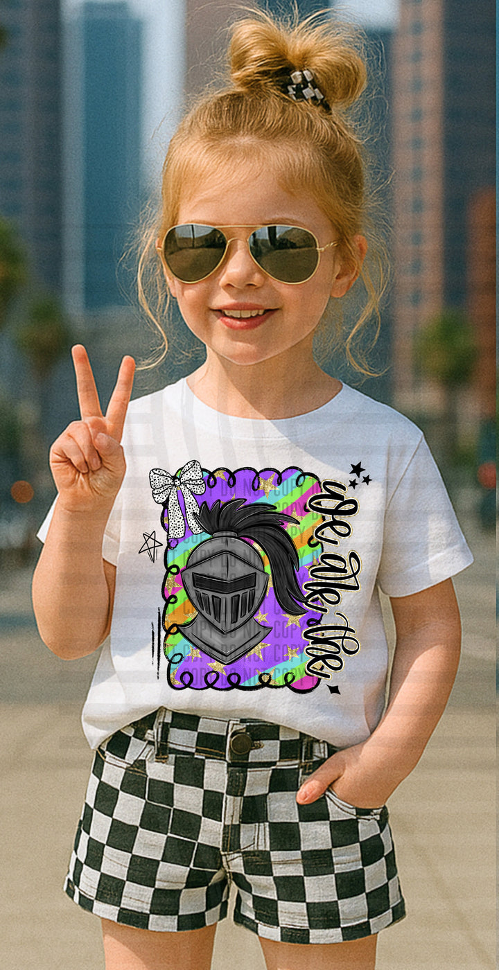 Preppy Swirl Mascot DTF Print