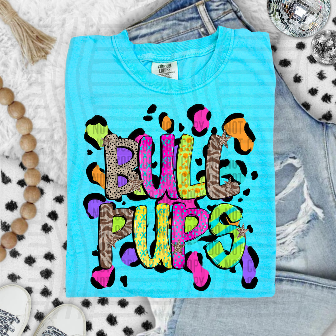 Funky Mix Up Leopard Spots DTF Print