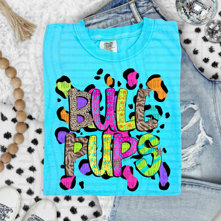 Funky Mix Up Leopard Spots DTF Print