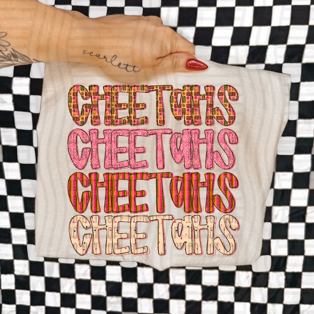 Holly Jolly Cheer Stacked DTF Print