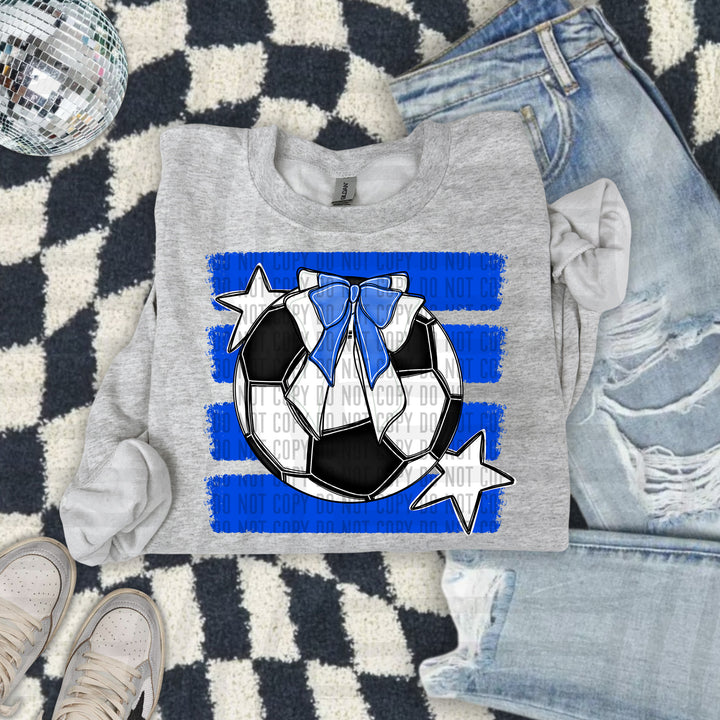 Soccer Bow DTF Print