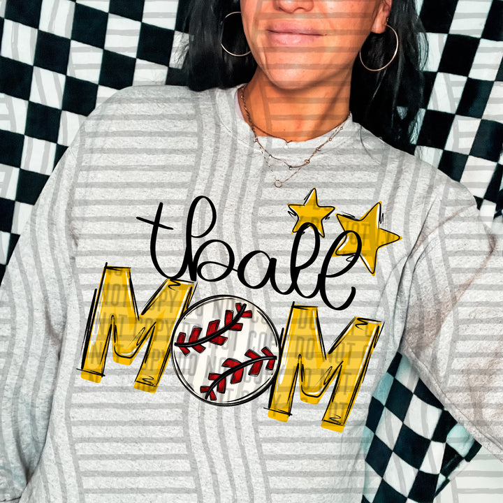 Sports Mom Tball DTF Print