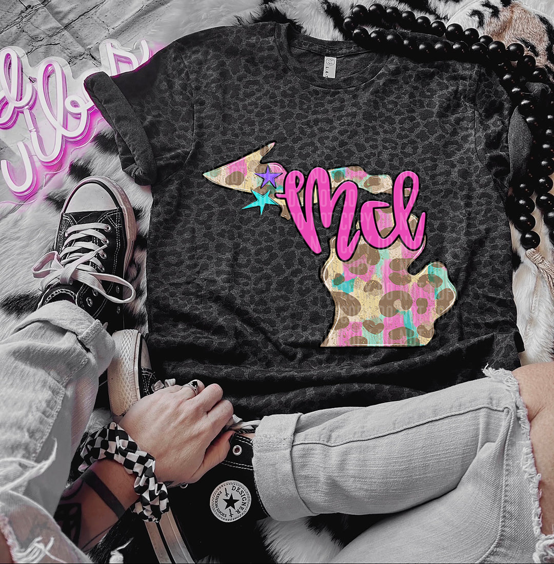 Preppy Bright States DTF Print