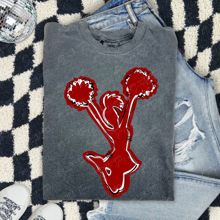 Cheerleader Spirit Stack DTF Print