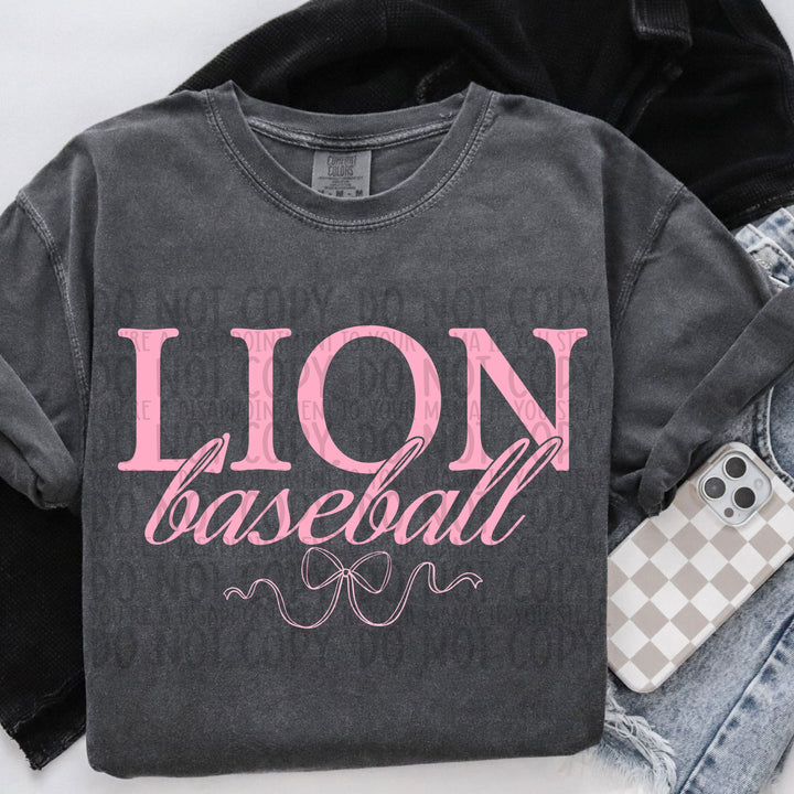 Pink Coquette Baseball Mascots DTF Print