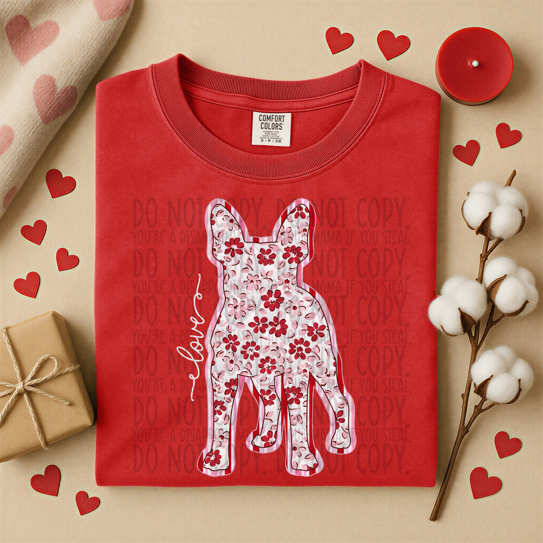 Valentine Dogs DTF Print