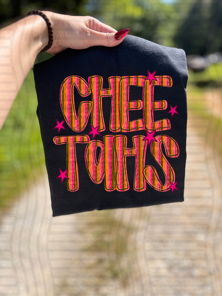 Holly Jolly Cheer Striped DTF Print