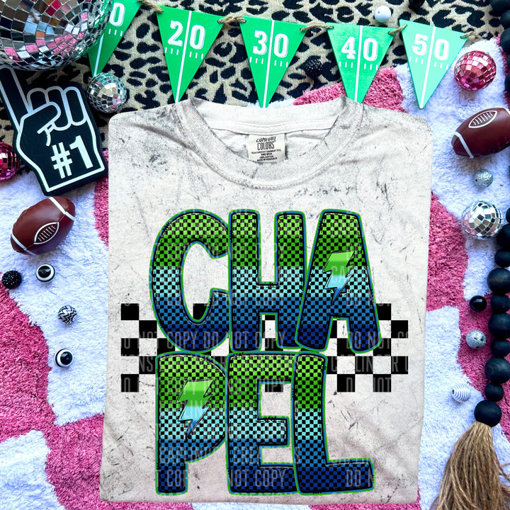 Electric Checks DTF Print