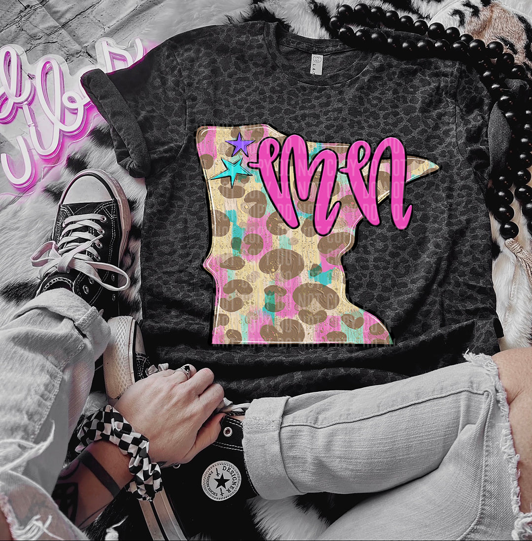 Preppy Bright States DTF Print