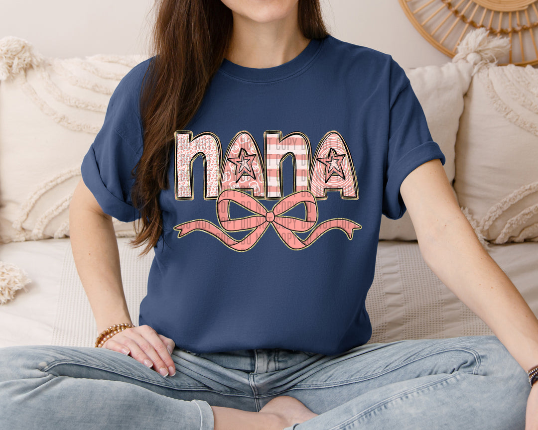 Apricot With Bow DTF Print