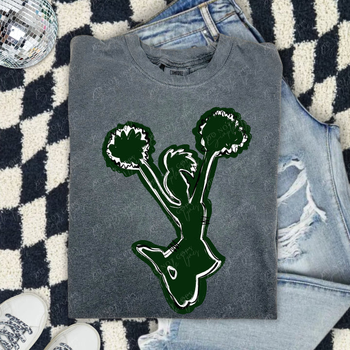 Cheerleader Spirit Stack DTF Print