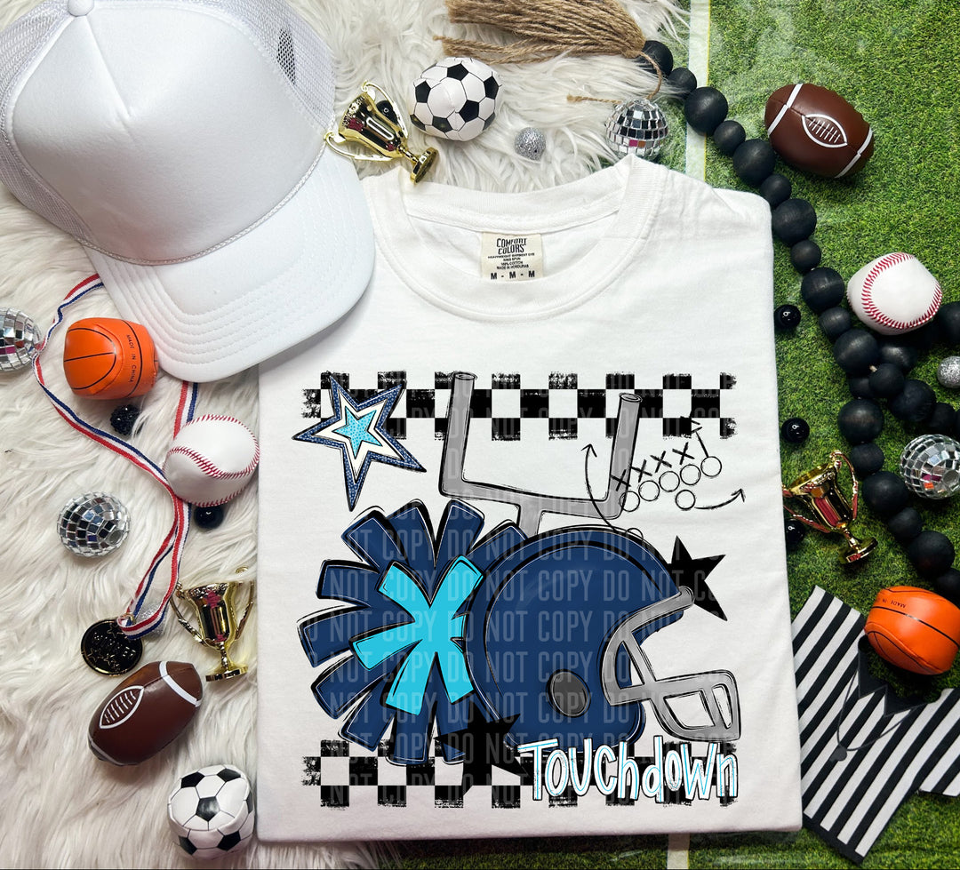 Helmet Pom Colors DTF Print