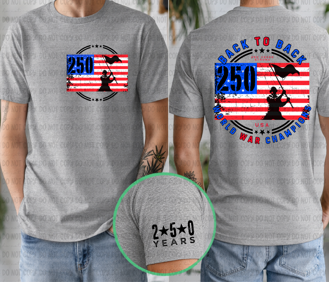 250 Years World War Champions DTF Print
