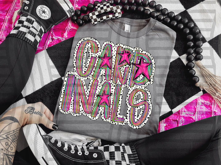 Brushstroke Dots DTF Print