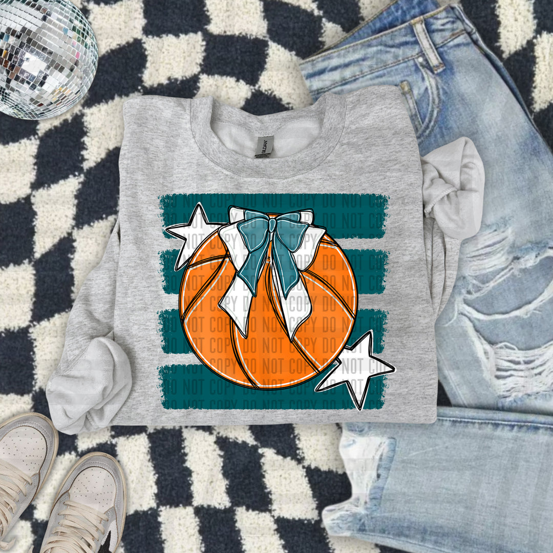 Basketball Bow DTF Print