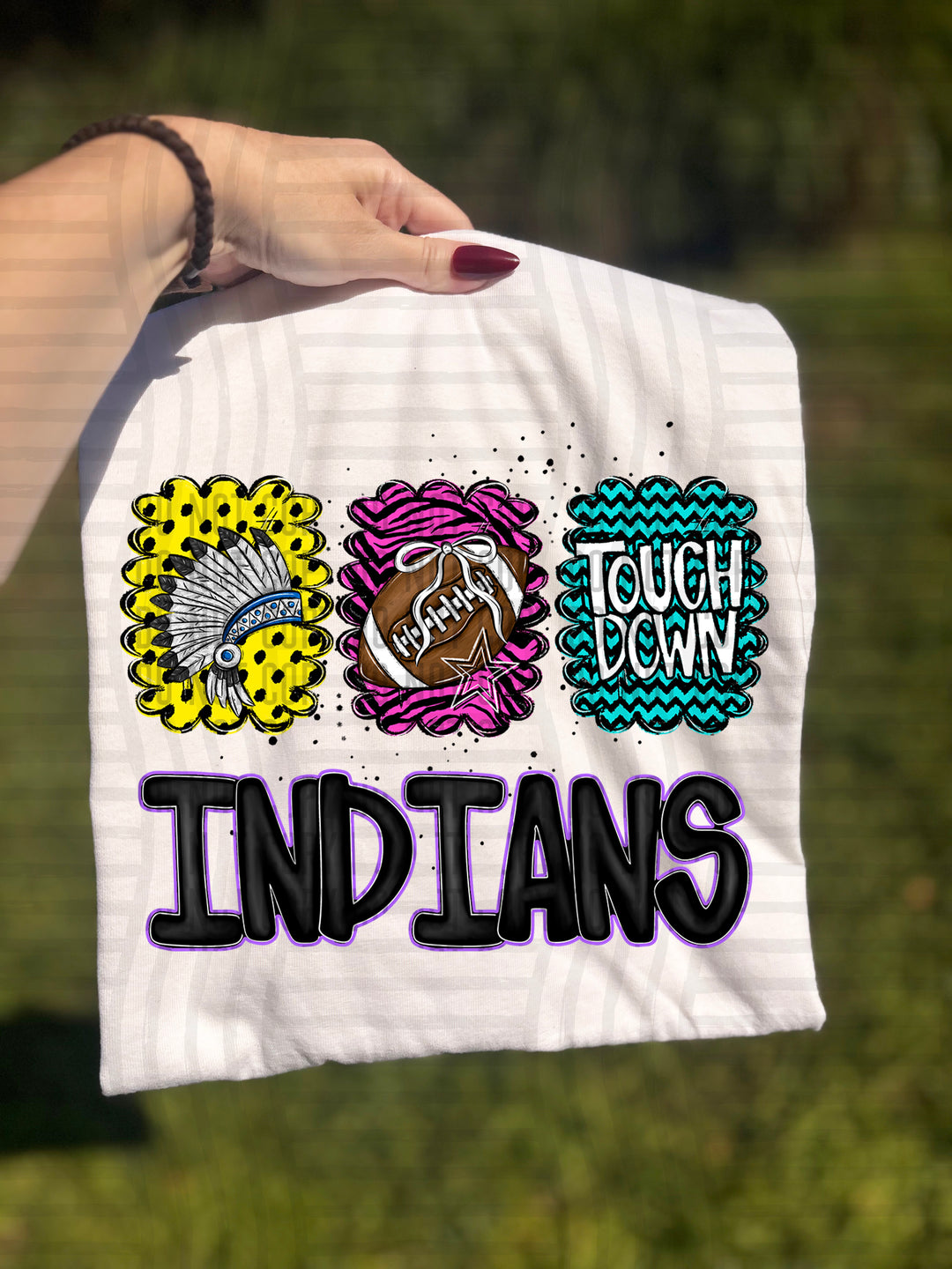 Preppy Bright Trio Mascot Heads DTF Print