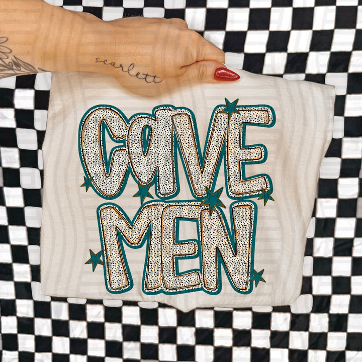 Teal Dotty DTF Print