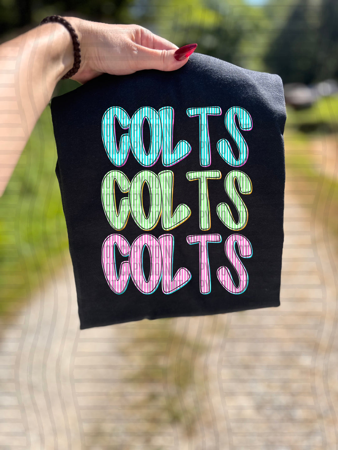 Seersucker Tri/Quad Stacked DTF Print