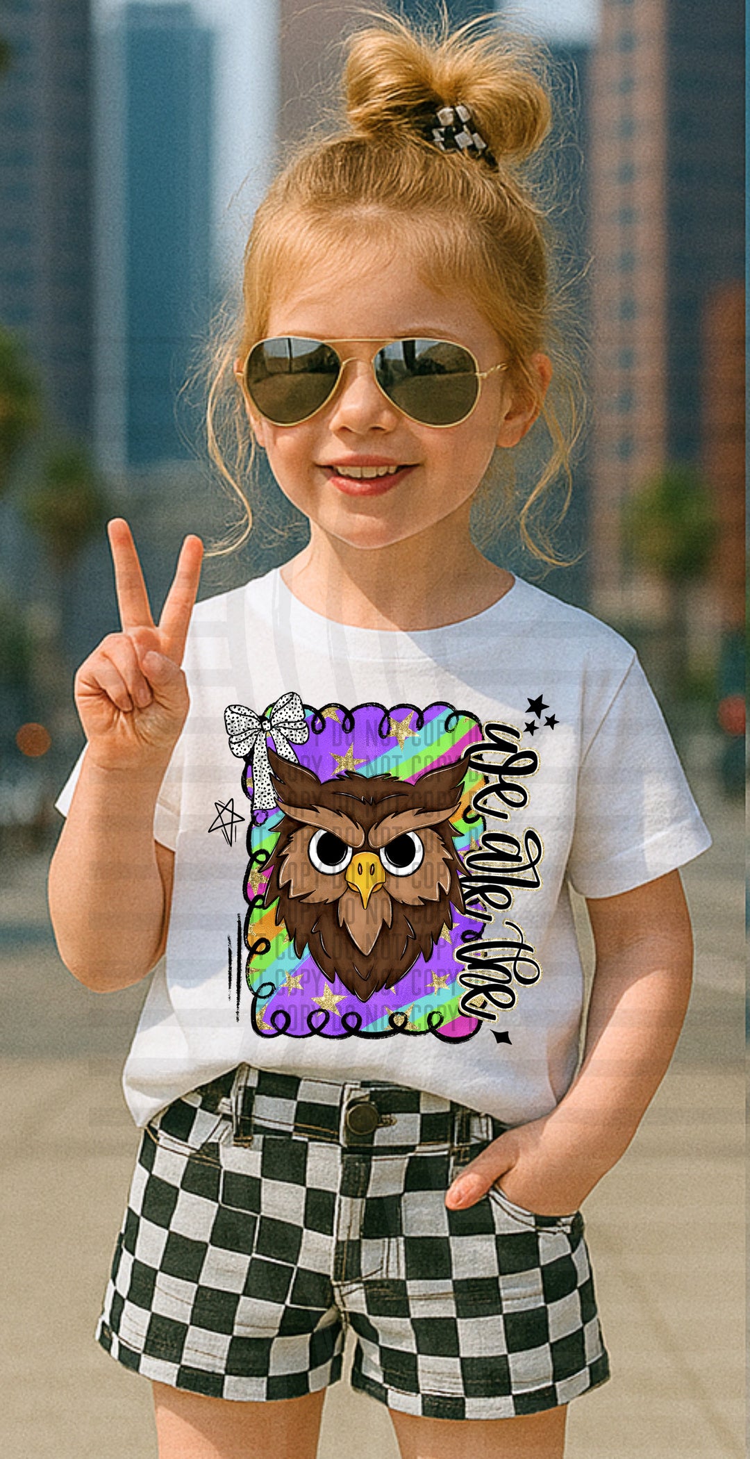 Preppy Swirl Mascot DTF Print