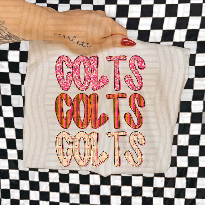 Holly Jolly Cheer Stacked DTF Print