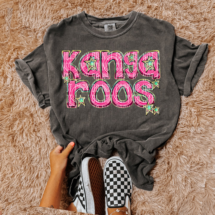Pink Swirls DTF Print