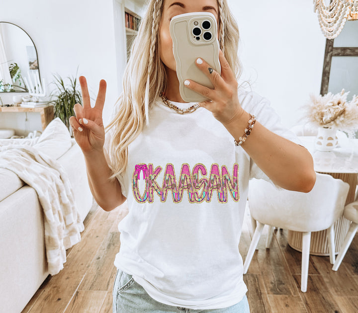 Preppy Leopard Small Bow Mom Name DTF Print