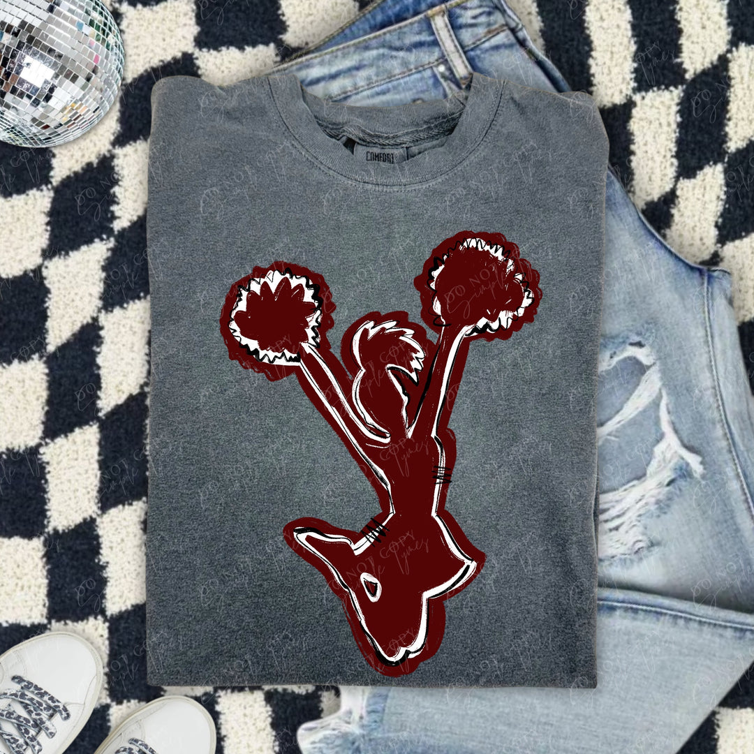 Cheerleader Spirit Stack DTF Print