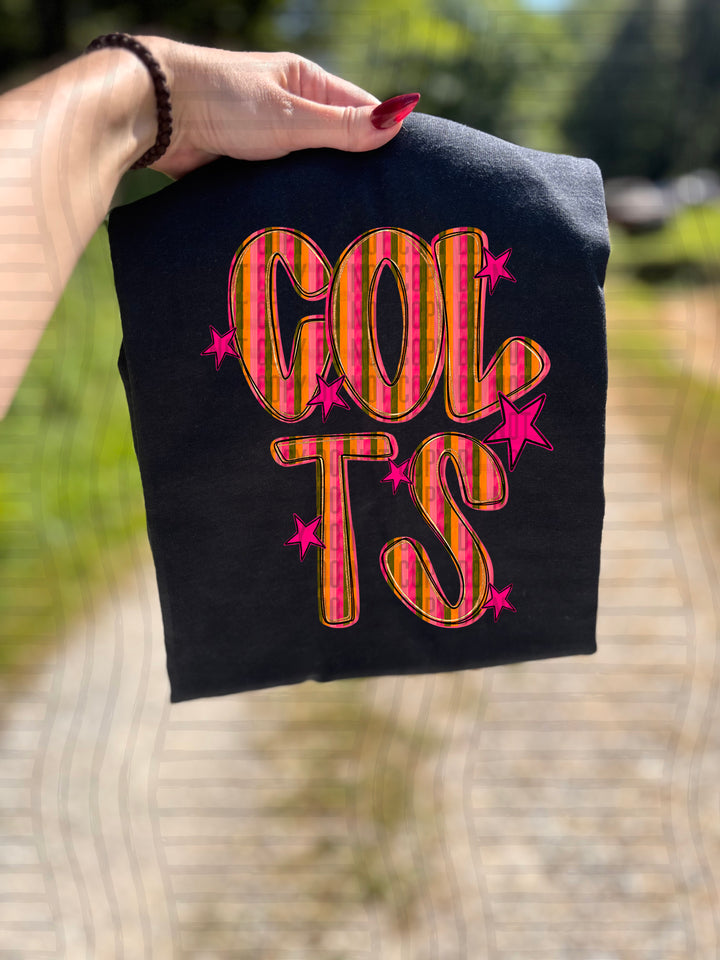 Holly Jolly Cheer Striped DTF Print