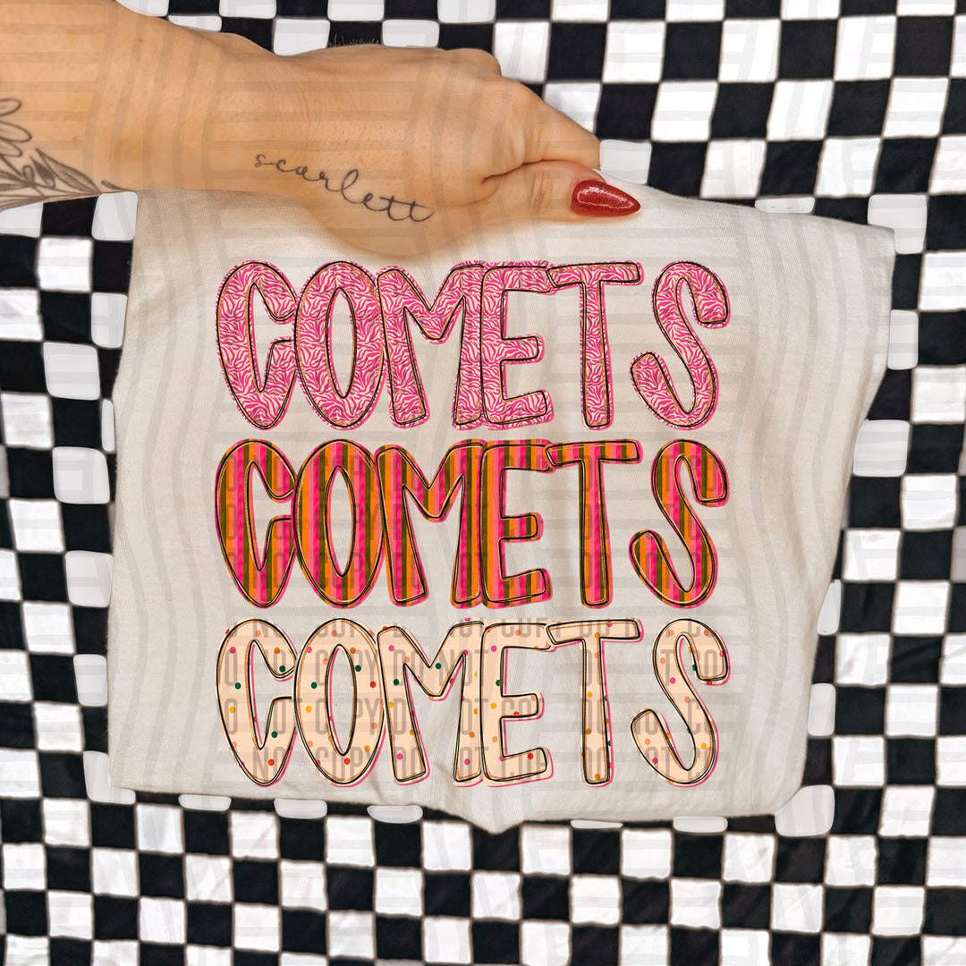 Holly Jolly Cheer Stacked DTF Print