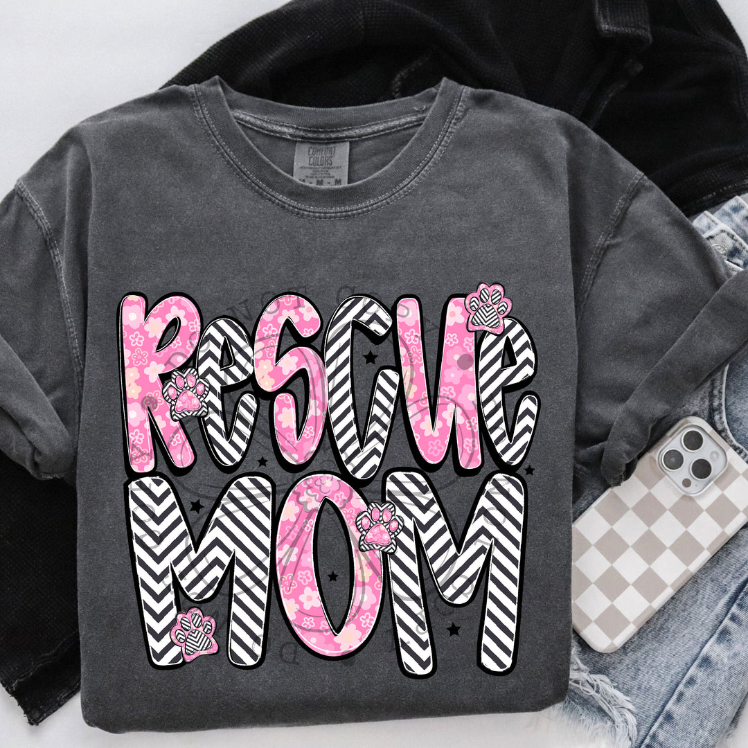 Rescue Mom DTF Print