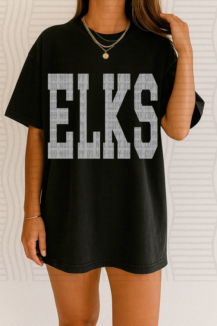 Oversized Stretched Grayscale DTF Print