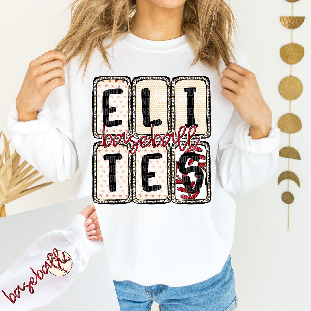 Baseball Boxed FRONT DTF Print