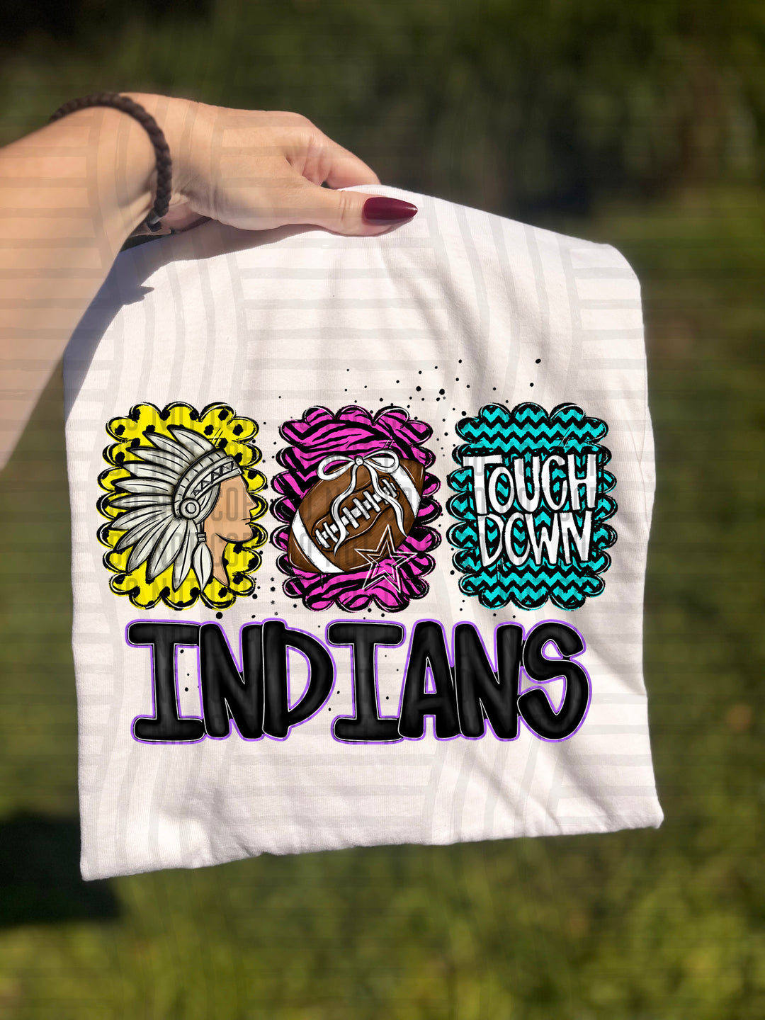 Preppy Bright Trio Mascot Heads DTF Print