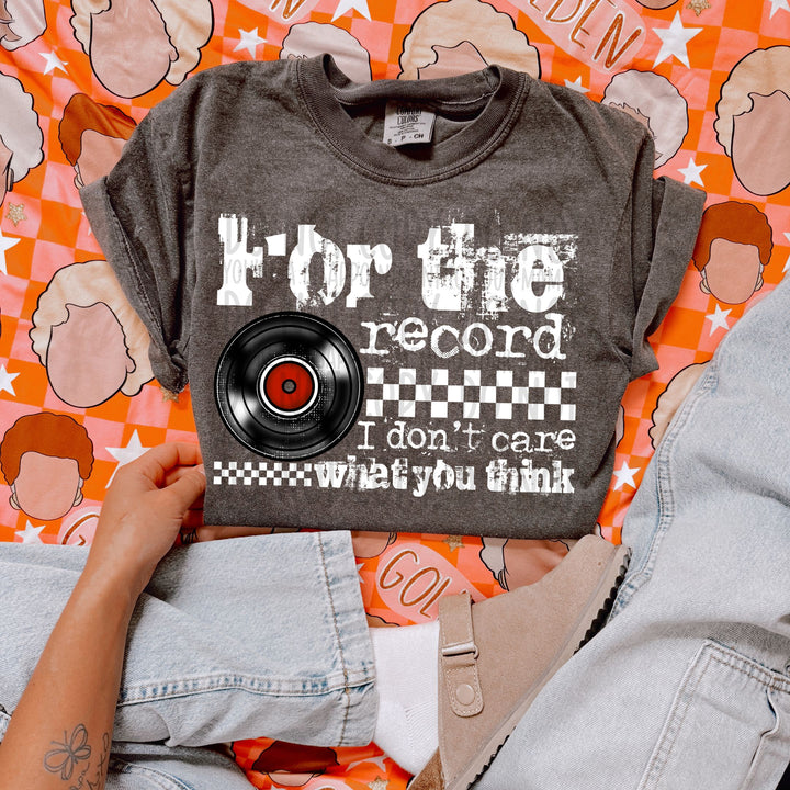 For The Record DTF Print